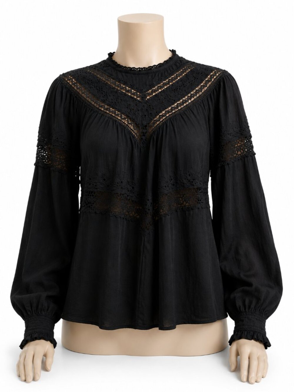 Free People Abigail Victorian Cotton Top